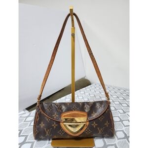 Louis Vuitton Monogram Pochette Beverly Shoulder Bag Brown
